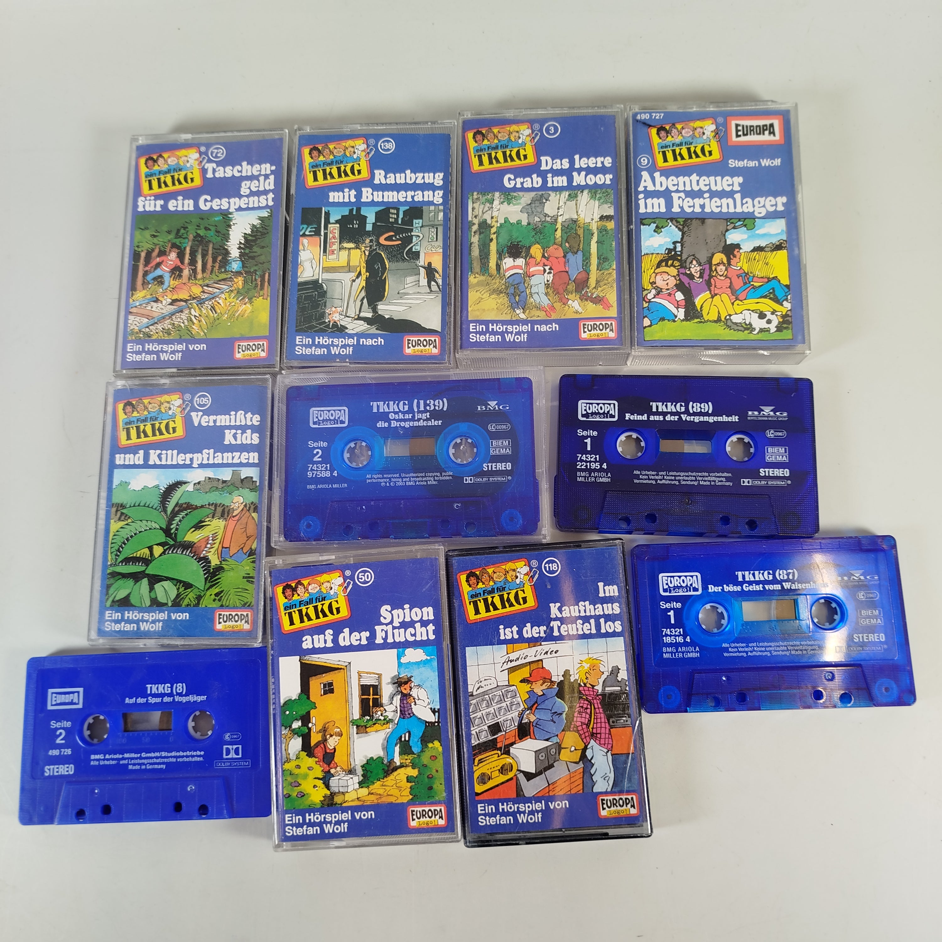 Europa TKKG Hörspiel-Kassetten-Sammlung (10 Titel)